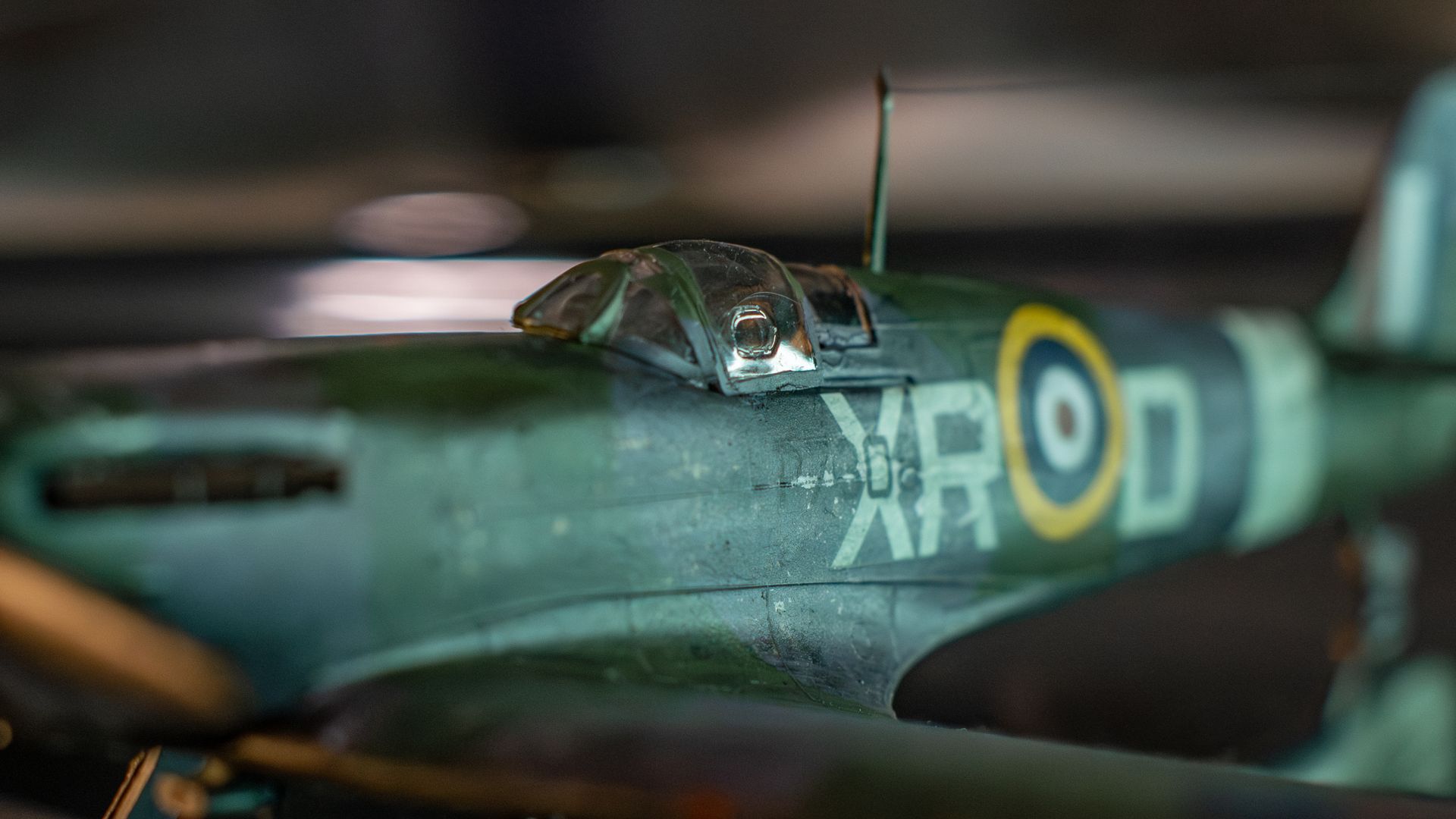 Model of RAF Fighter from World War II