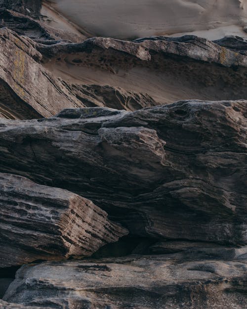 Free Selective Focus Photography of Rock Formation Stock Photo