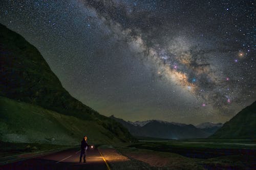 Foto d'estoc gratuïta de astronomia, carretera, cel clar