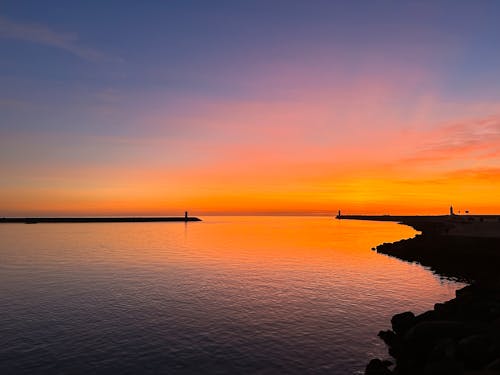 View of a Sea at Dusk