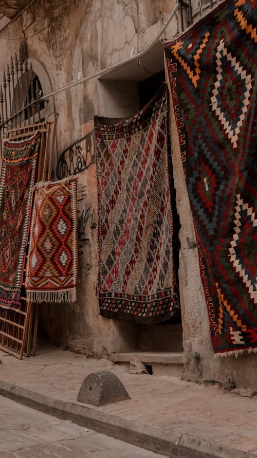 Handmade Carpets at Bazaar in Turkey