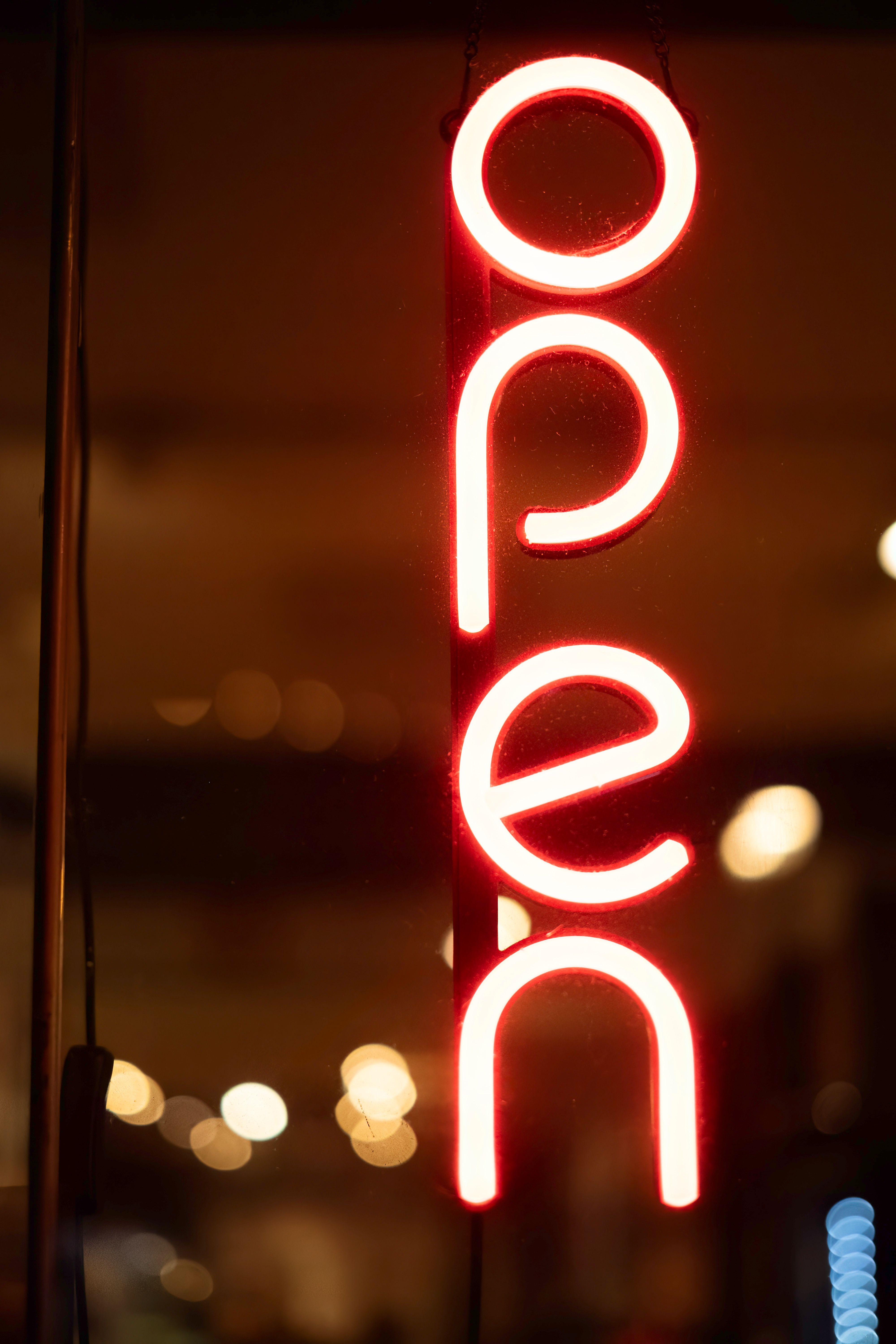 Red Neon Open Sign · Free Stock Photo