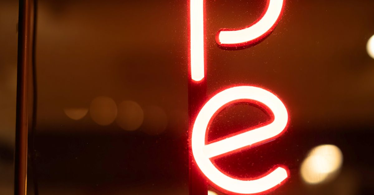 Red Logo Open Sign Red Neon Open Sign · Free Stock Photo