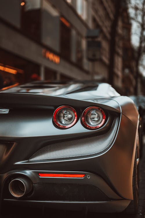 Back View of Ferrari F8