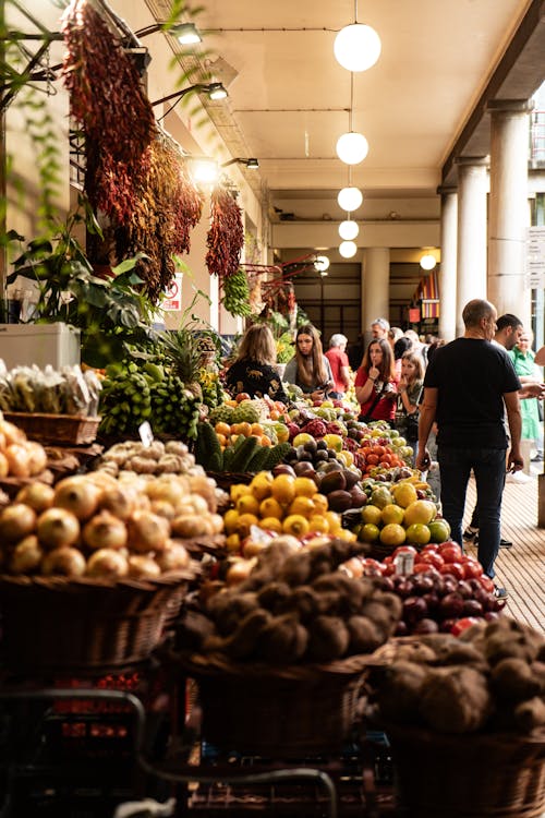 Foto stok gratis bazar, berbelanja, buah