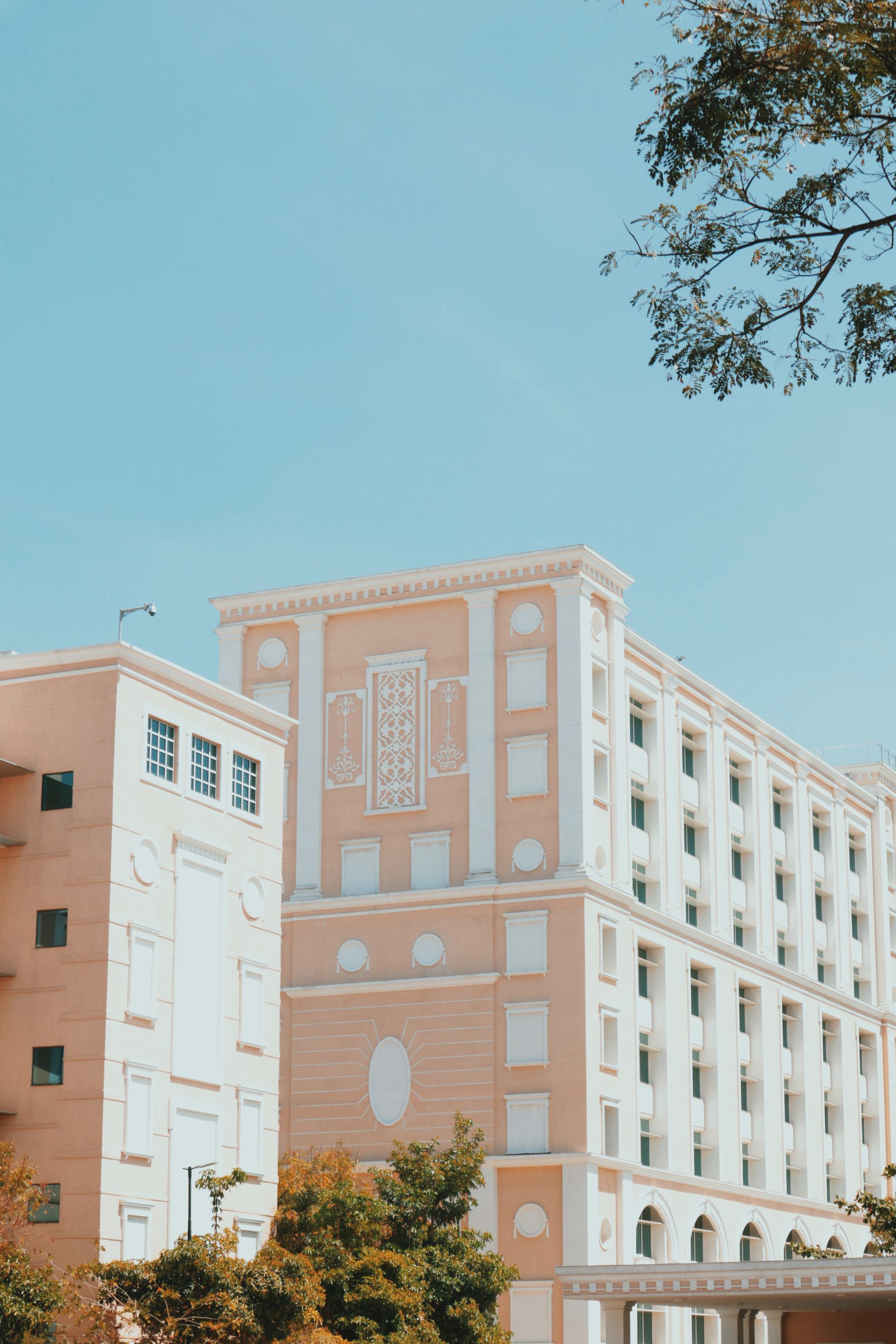Corporate building facade