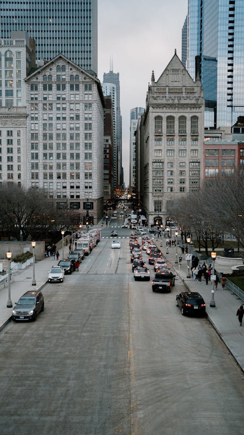 Street in Chicago in USA