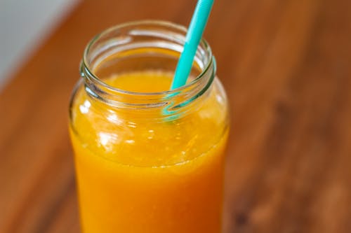 Free Selective Focus of Orange Juice  Stock Photo