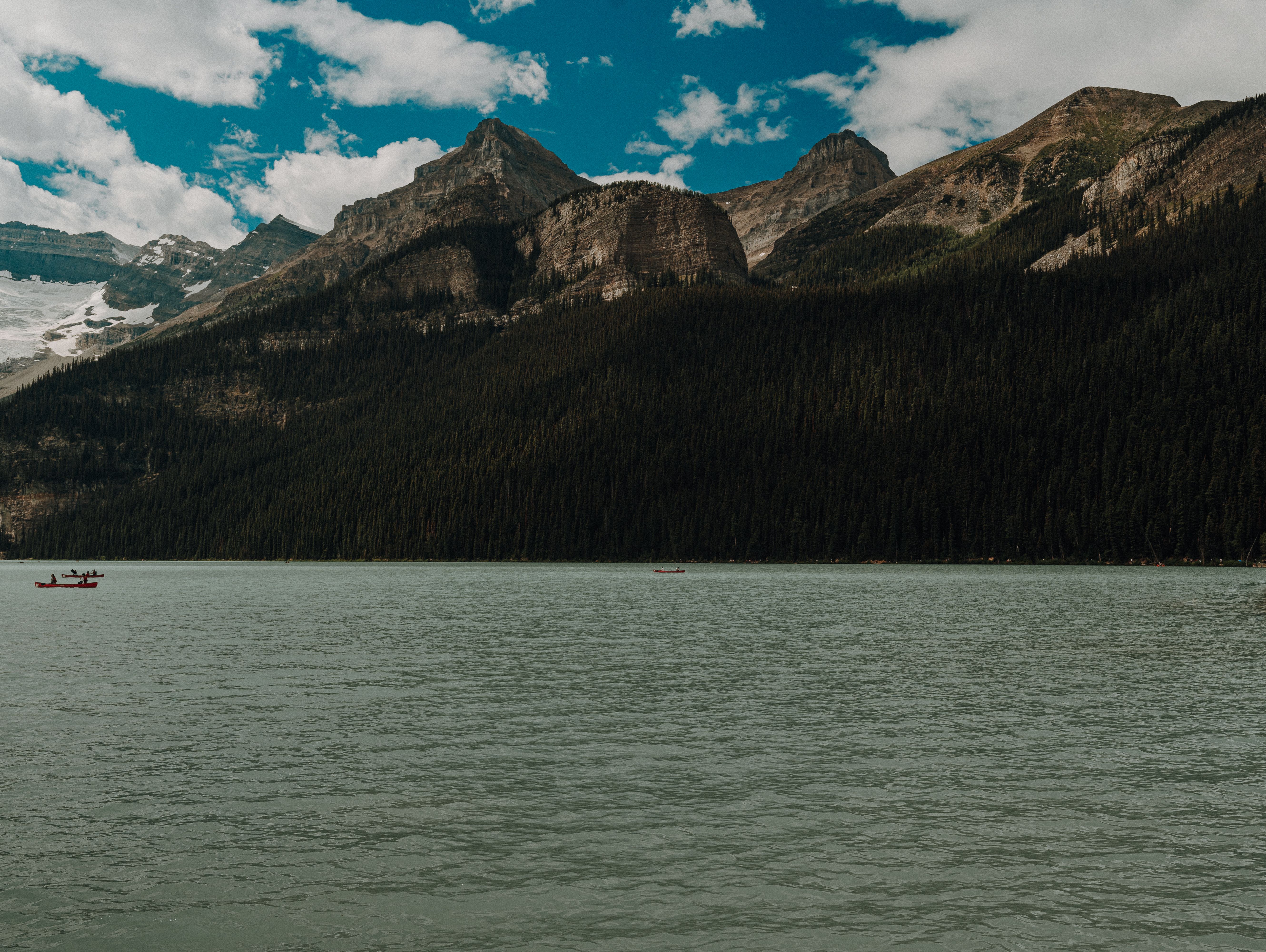 Mountain and Forest over Lake · Free Stock Photo