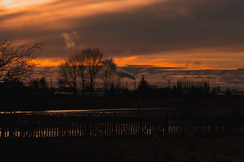 Foto profissional grátis de lindo pôr do sol, pôr do sol dourado, Vancouver