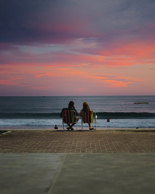 Photos gratuites de calme, couple, plage