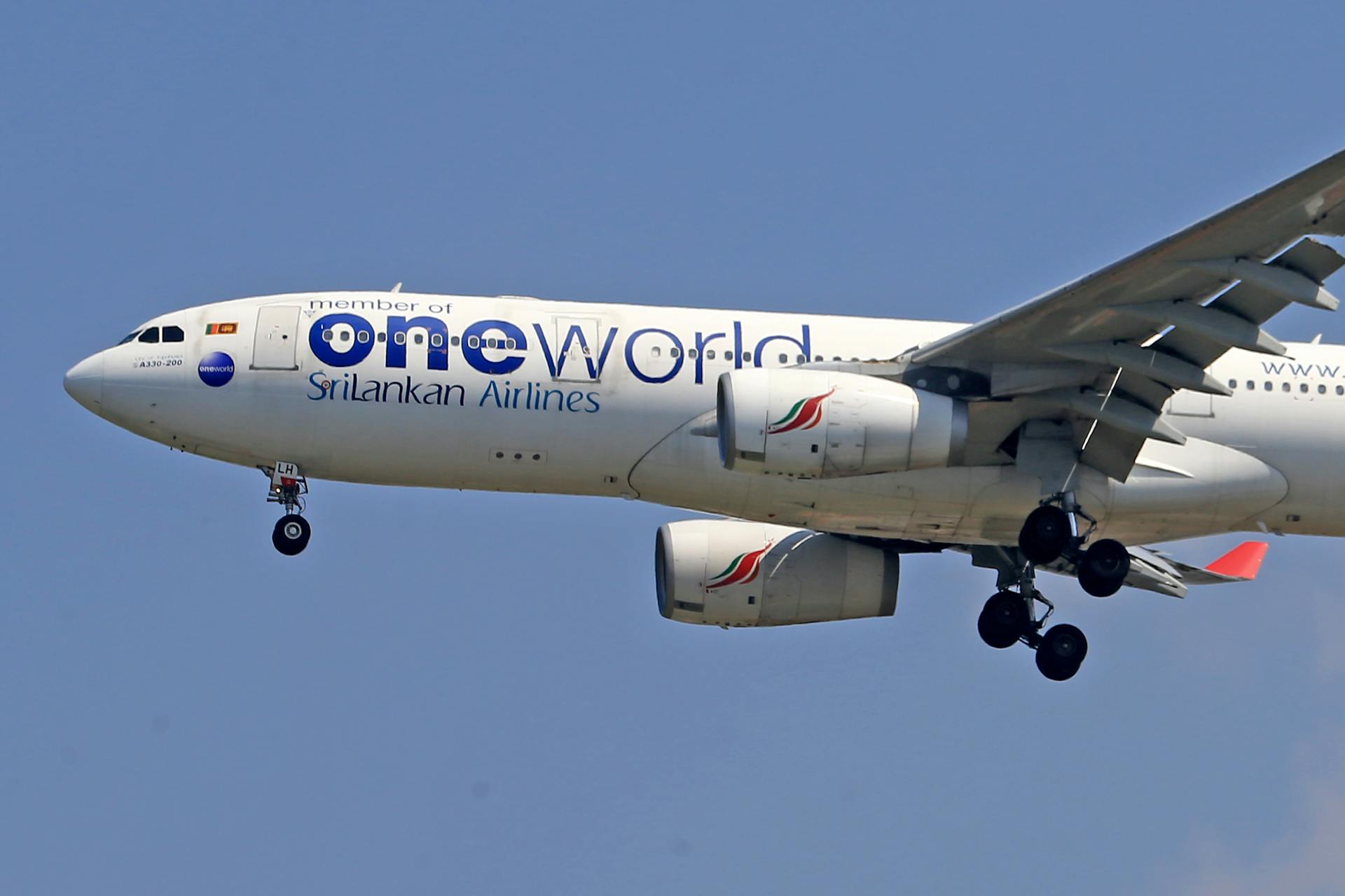 SriLankan Airlines Airplane Flying in Air