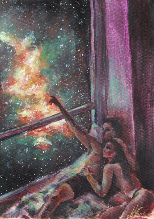 Darmowe zdjęcie z galerii z darmowa tapeta, farba, galaktyka