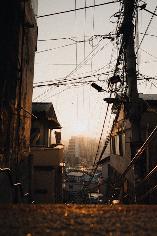 Foto profissional grátis de alvorecer, cair da noite, cidade