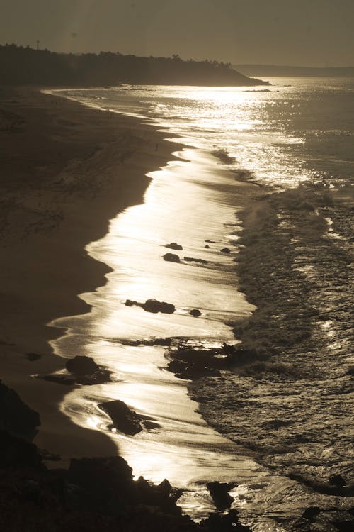 Δωρεάν στοκ φωτογραφιών με ακτή, δύση του ηλίου, θάλασσα