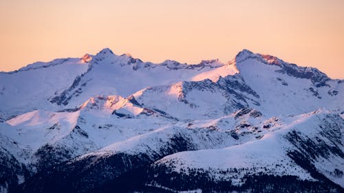 Snow in Mountains in Winter