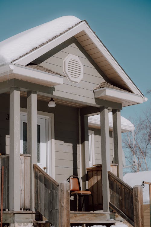 冬季, 垂直拍摄, 房子 的 免费素材图片