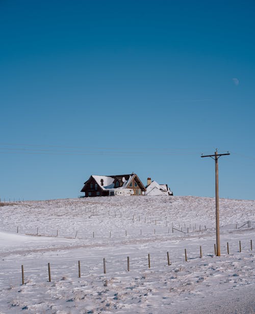 Foto d'estoc gratuïta de casa, cases, hivern