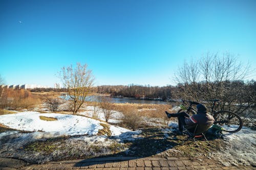 Fotos de stock gratuitas de bicicleta, invierno, nevar