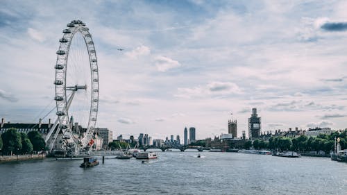 bezplatná Základová fotografie zdarma na téma London Eye, Londýn, město Základová fotografie