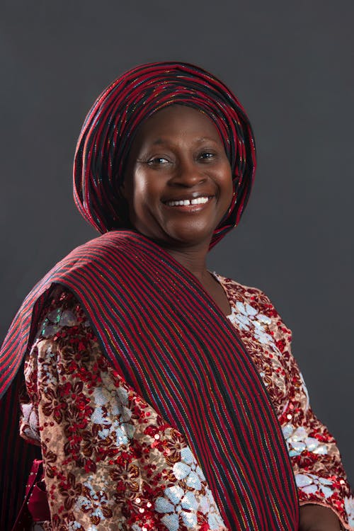 アフリカ人女性, エレガント, スカーフの無料の写真素材