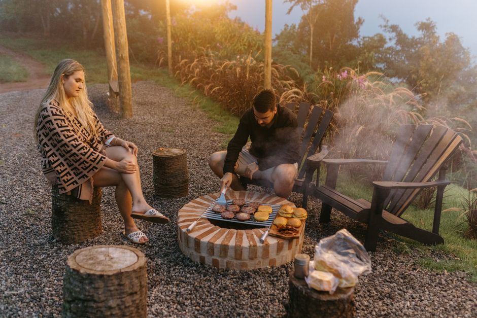 fire pit grill gathering