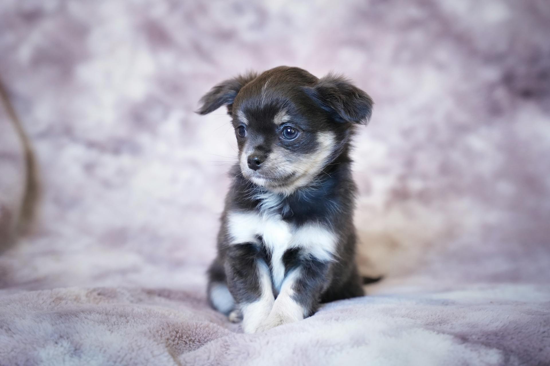 Vue rapprochée d'un chiot