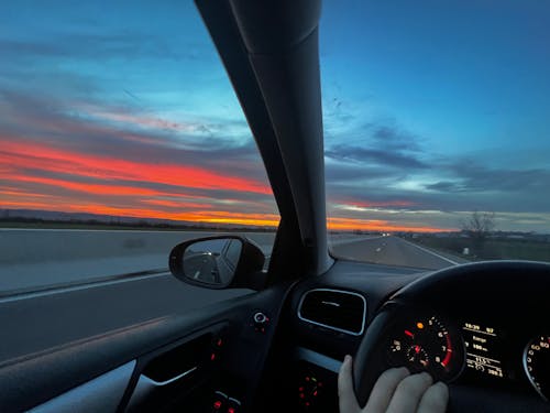 Free stock photo of beautiful sky, blue sky, car