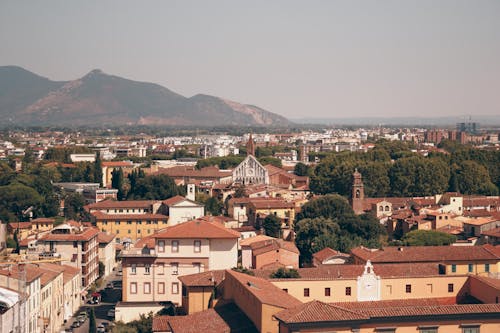 A view of the city of lucca, italy