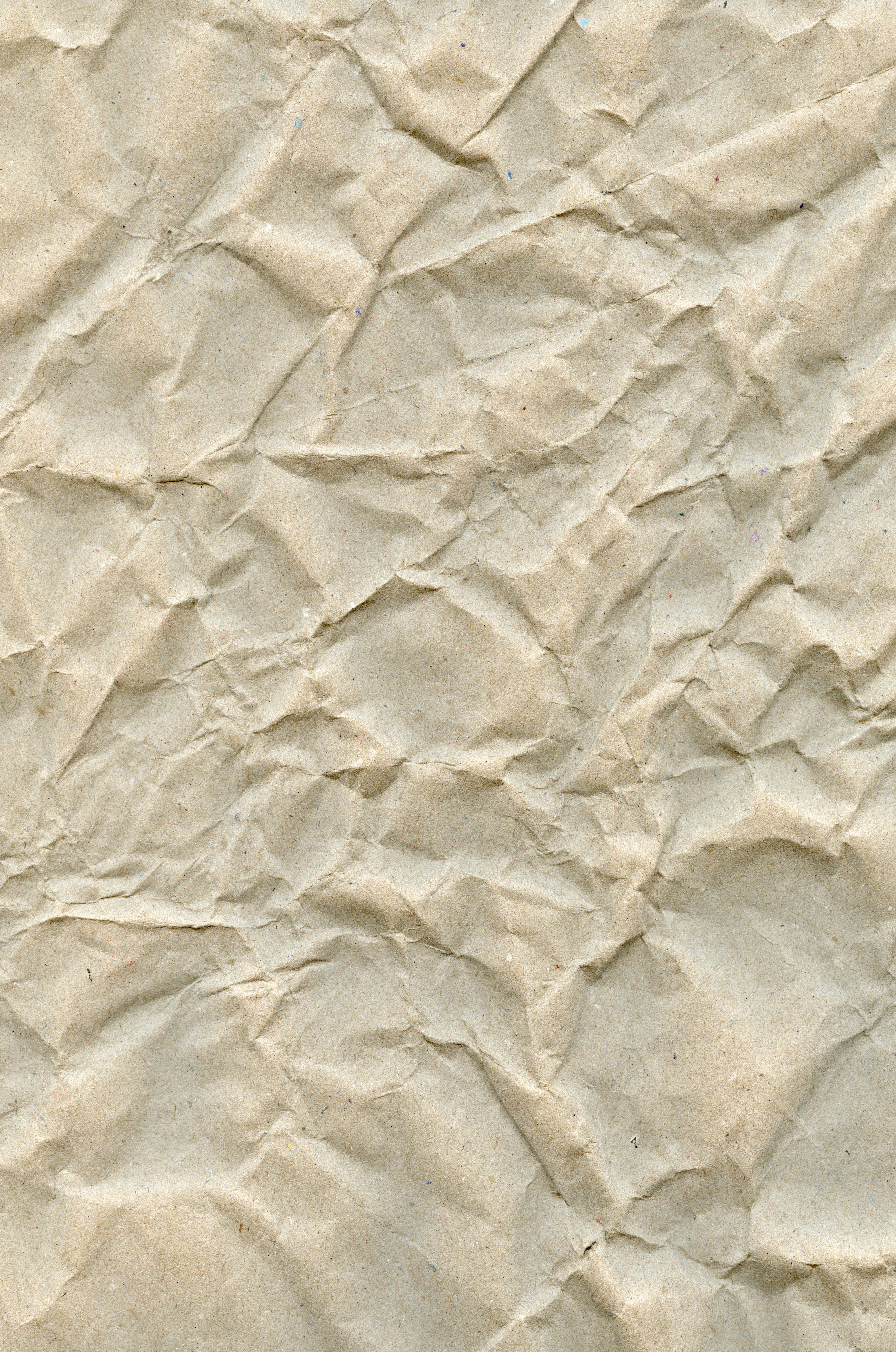 High resolution close-up of wrinkled brown paper texture suitable for backgrounds.. high, resolution, close