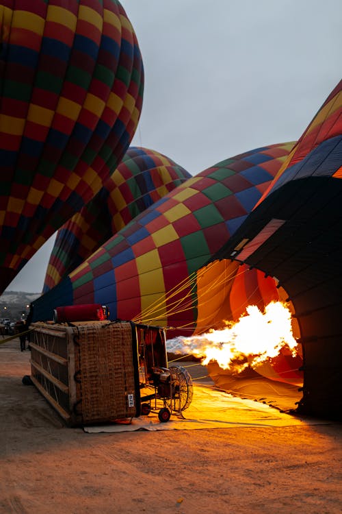 Hot Air Balloon on Ground