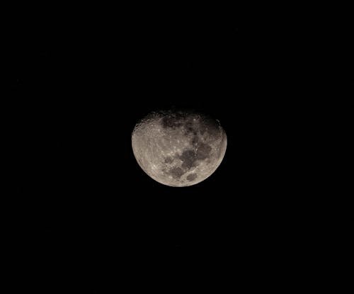 Moon in Black Background