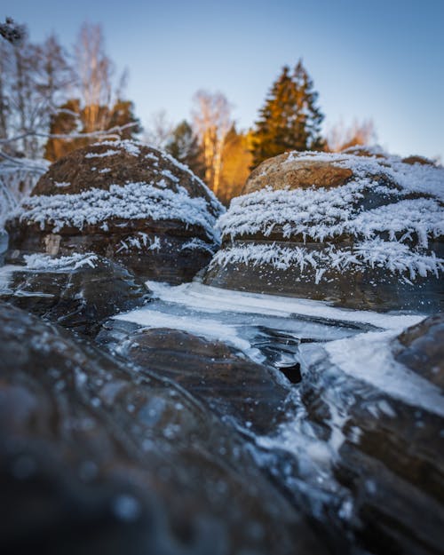 Ilmainen kuvapankkikuva tunnisteilla jää, jäätynyt, kallio