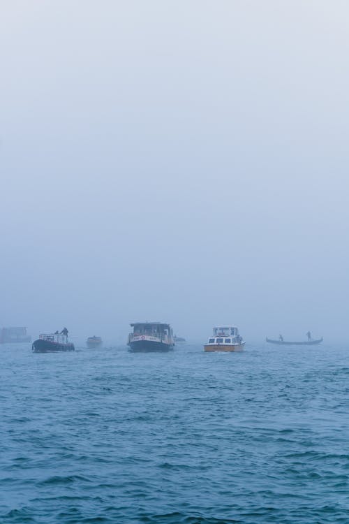 Ships on Foggy Day