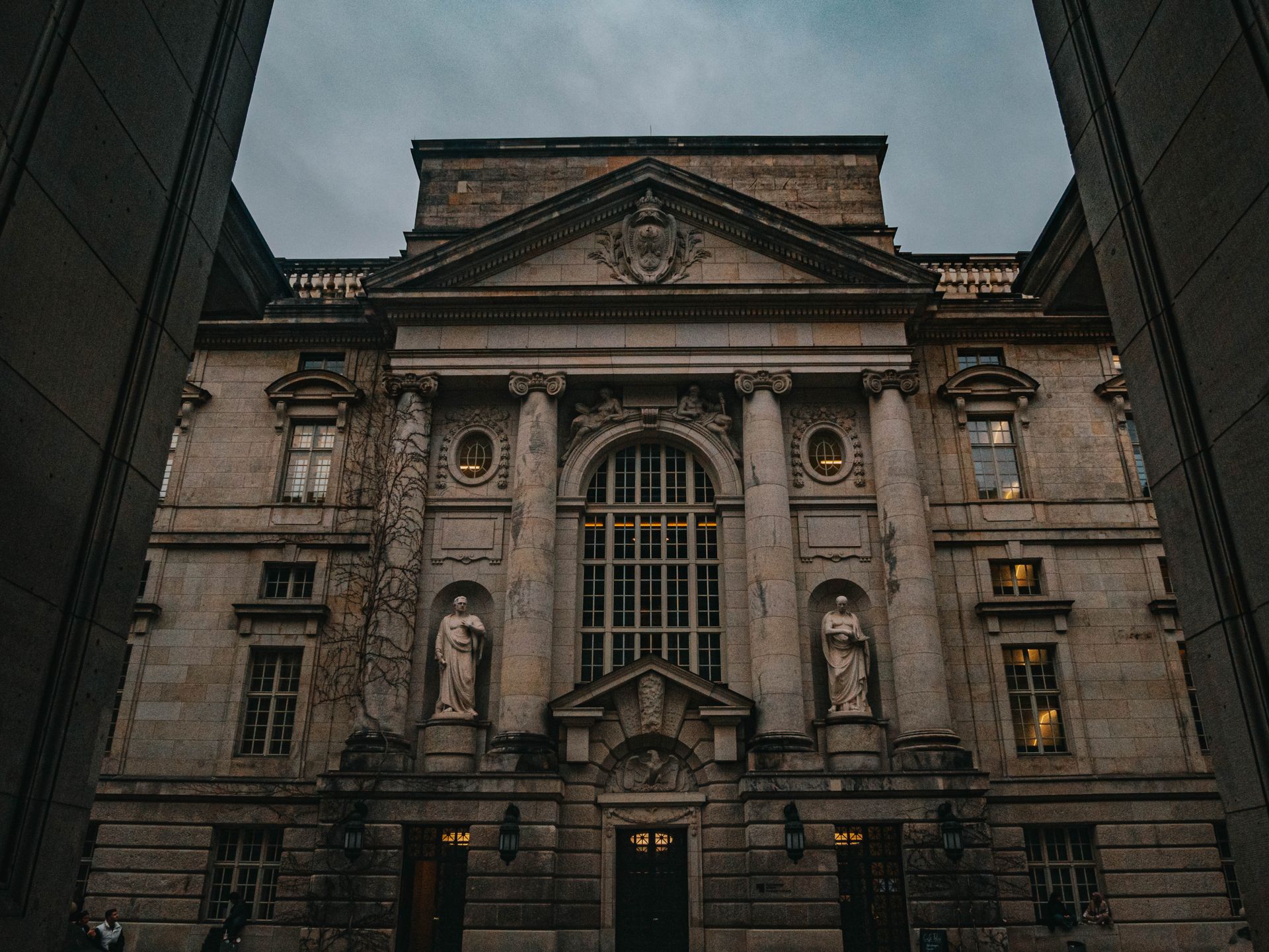 Ornamented Facade of State Library in Berlin