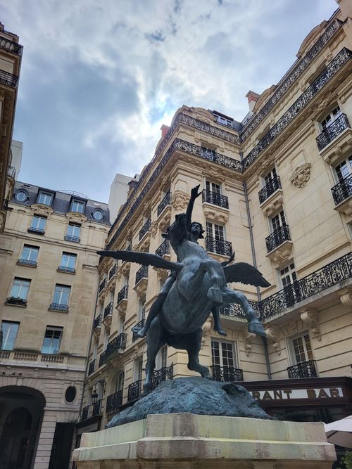 Free Pégase - Face Musée Fragonard - Paris Stock Photo