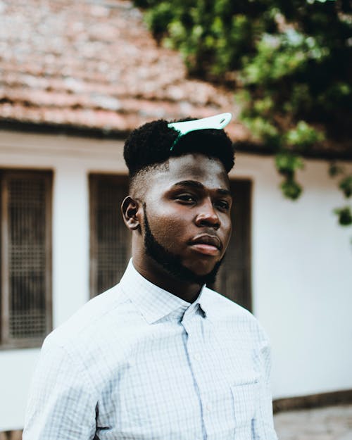 Man Wearing White Dress Shirt