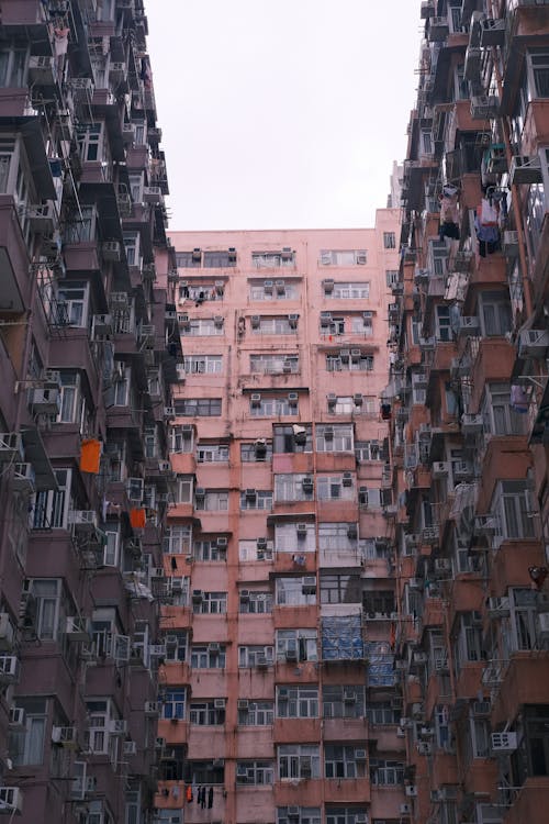 Tall Apartment Building in City