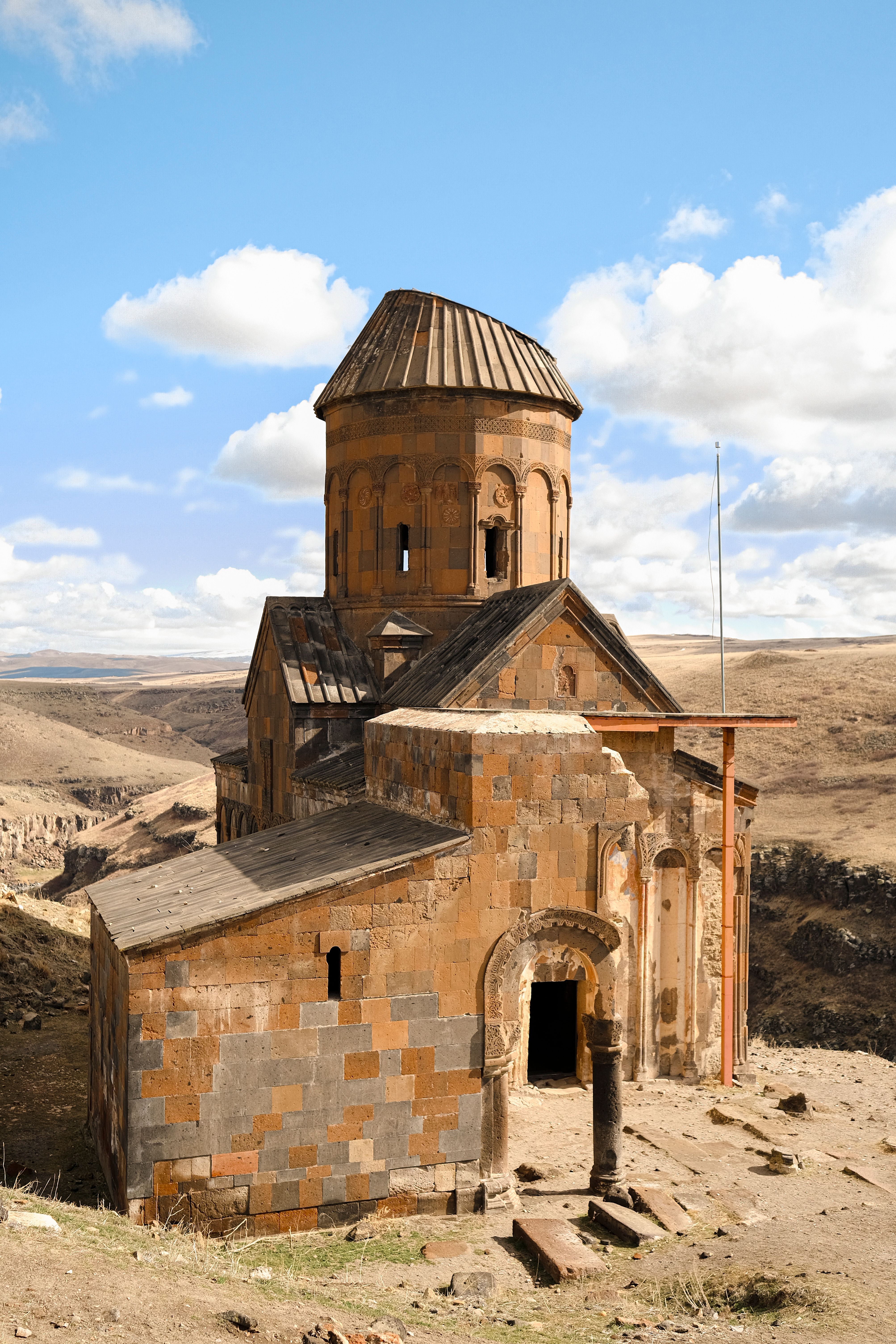 Explore the ancient 13th-century Armenian church in Ani, showcasing medieval architecture.