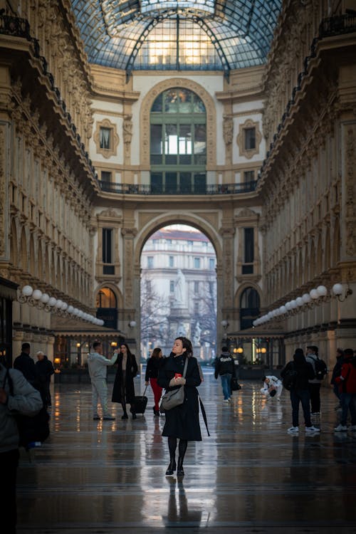 คลังภาพถ่ายฟรี ของ galleria vittorio emanuele ii, การท่องเที่ยว, คน