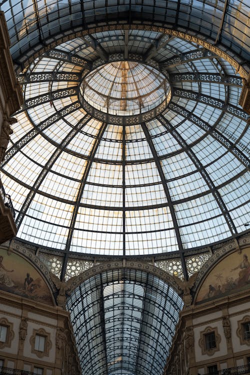 คลังภาพถ่ายฟรี ของ galleria vittorio emanuele ii, กระจก, การท่องเที่ยว