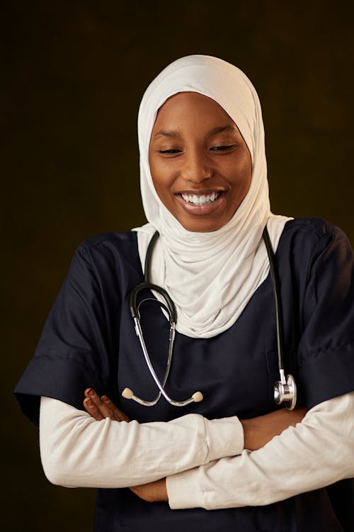 Základová fotografie zdarma na téma doktor, hezký, hidžáb