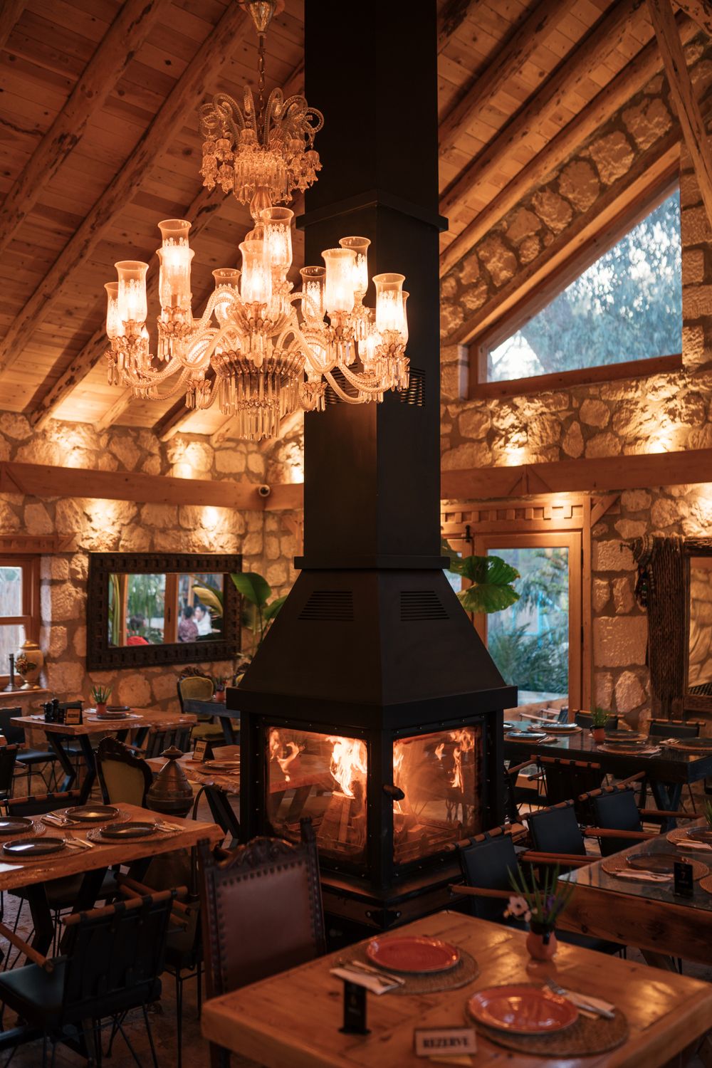 A Fireplace in a Restaurant · Free Stock Photo