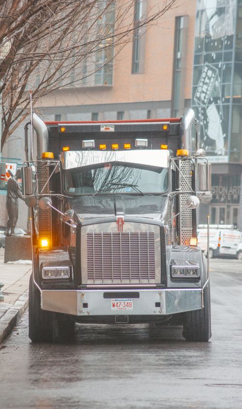 Free Truck in boston Stock Photo