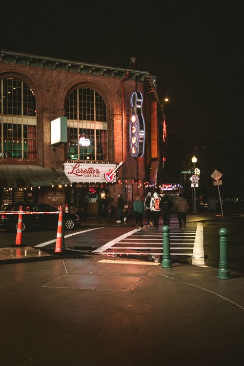 Free Night street Stock Photo