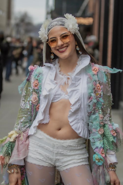 Smiling Woman in Sunglasses