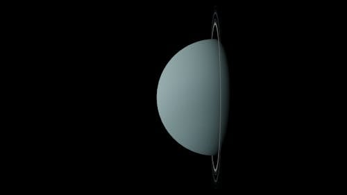 3D render of Uranus