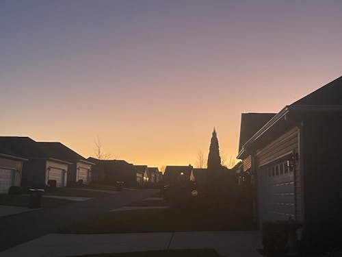 Sunset Against a Clear Sky