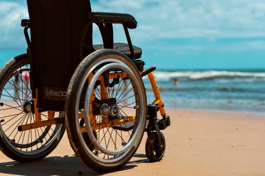 Wheelchair on a Beach 