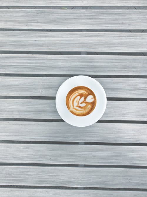 Free Cup of Coffee Latte Stock Photo